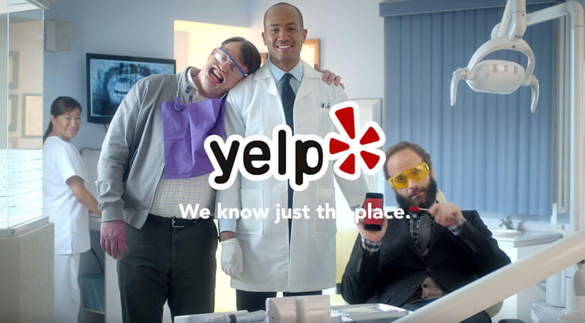 YELP dentist comercial